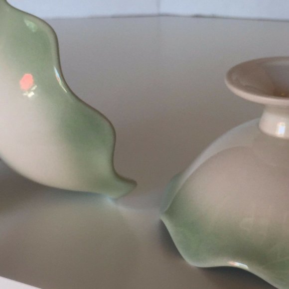 Tachikichi Vintage Pedestal Desert Candy Dish Ice Cream Bowl Set of 2 - Picture 10 of 12